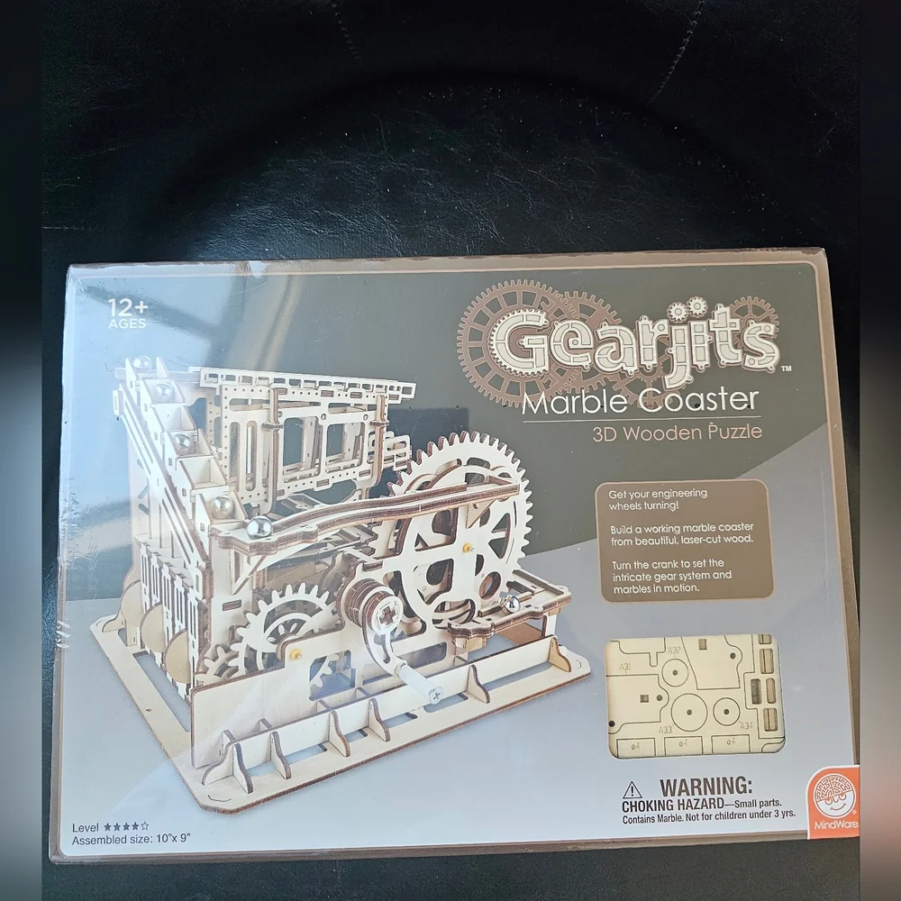 Gearjits Marble Coaster 3D Wooden Puzzle - Gearjits Marble Coaster